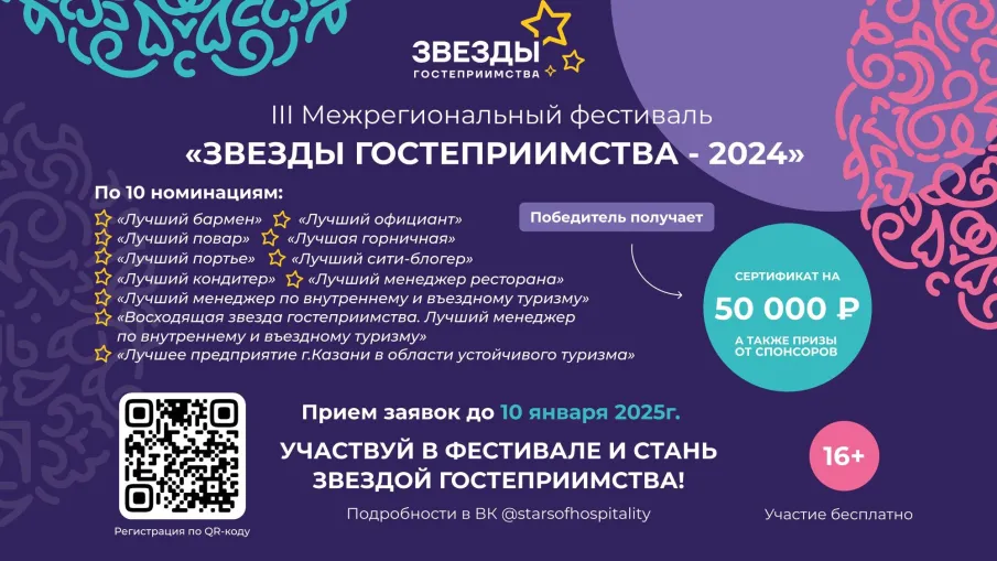Конкурс «Звёзды гостеприимства-2024»